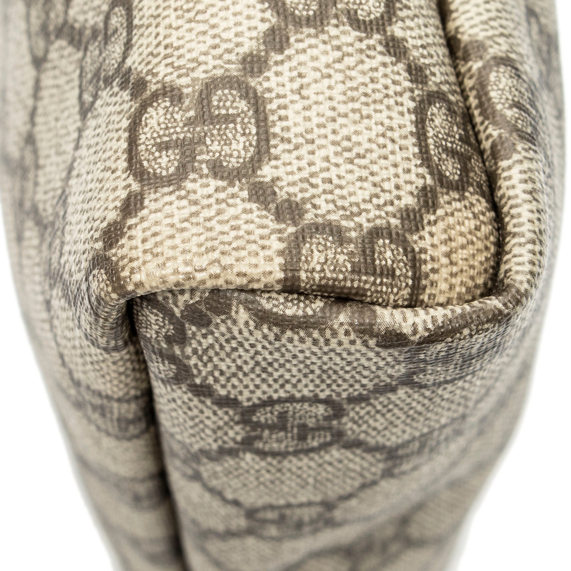 Bolso de Hombro Solapa Pequeña Mensajero Lona Revestida Supreme Beige