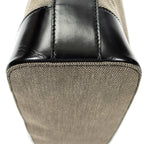 Shoulder Bag Shoulder Zip Hobo Beige Canvas