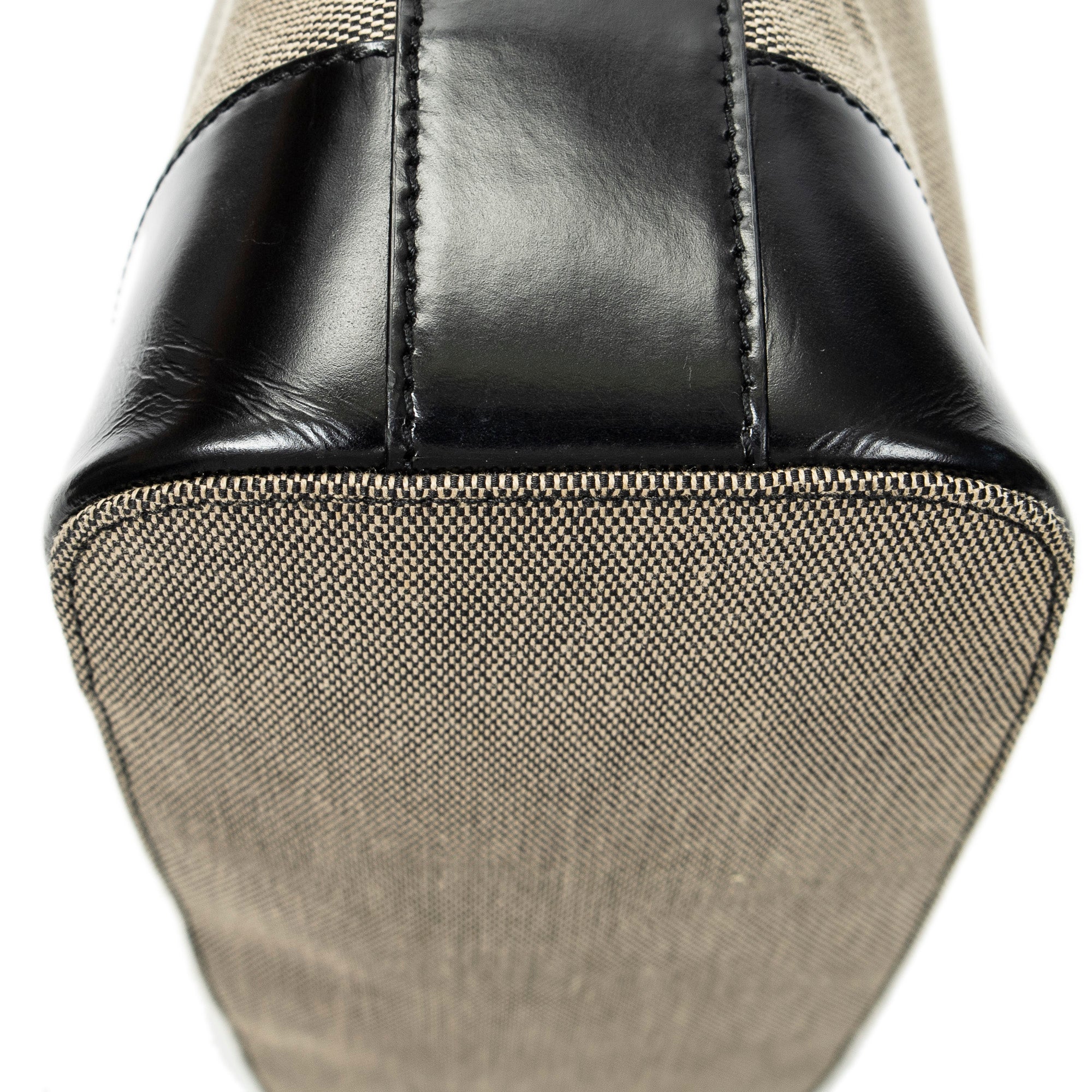 Shoulder Bag Shoulder Zip Hobo Beige Canvas