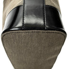 Shoulder Bag Shoulder Zip Hobo Beige Canvas