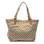 Shoulder Bag Medium Craft Tote Beige Monogrammed Canvas