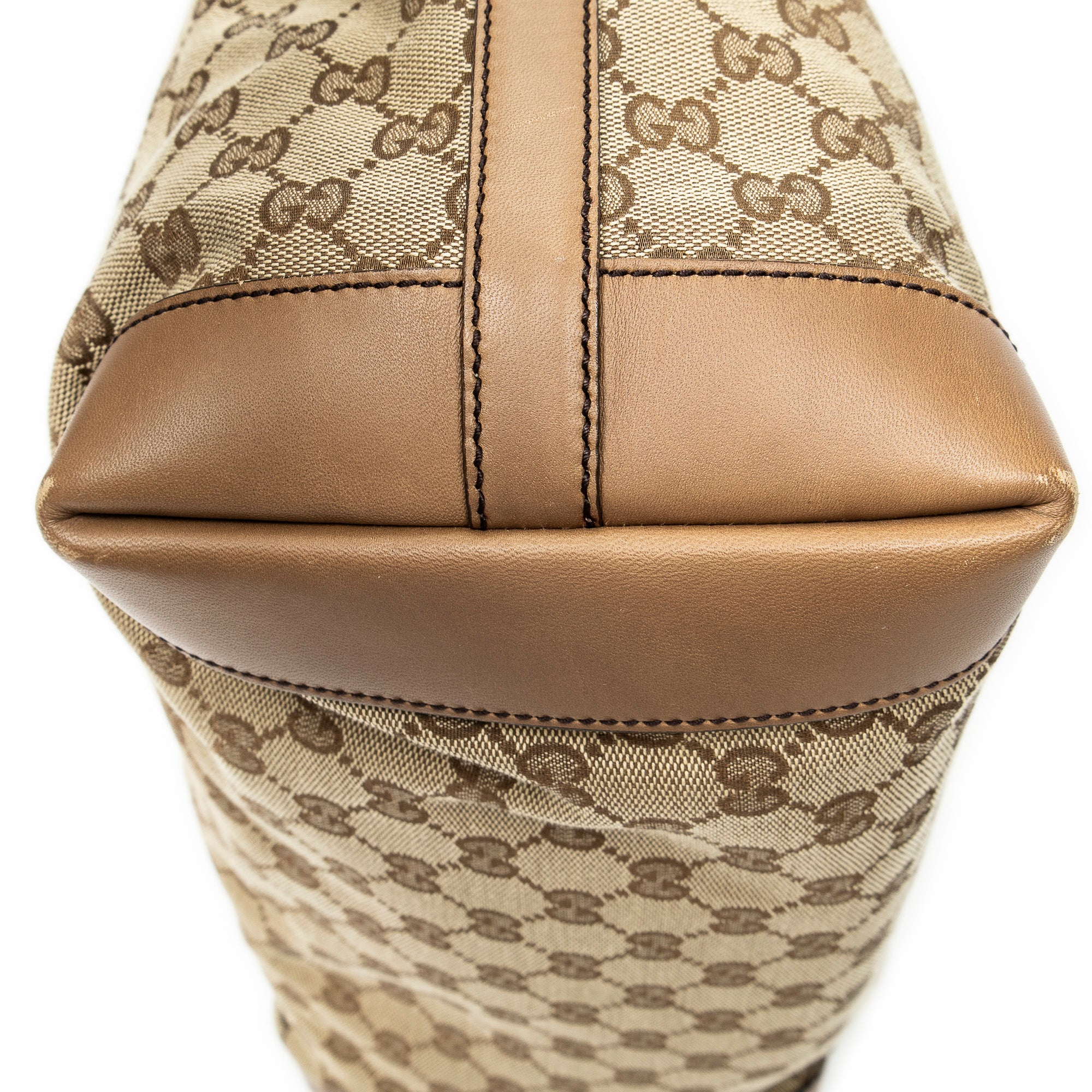 Shoulder Bag Medium Craft Tote Beige Monogrammed Canvas