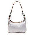 Shoulder Bag Small Zip Hobo Lilac Monogrammed Canvas
