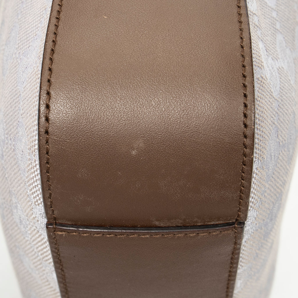 Shoulder Bag Small Zip Hobo Lilac Monogrammed Canvas