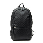 Backpack GG Nylon Backpack Black Monogrammed Nylon Canvas