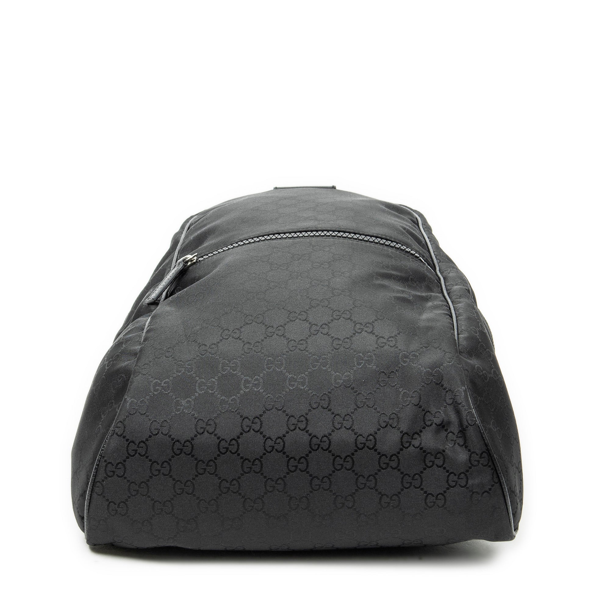 Backpack GG Nylon Backpack Black Monogrammed Nylon Canvas