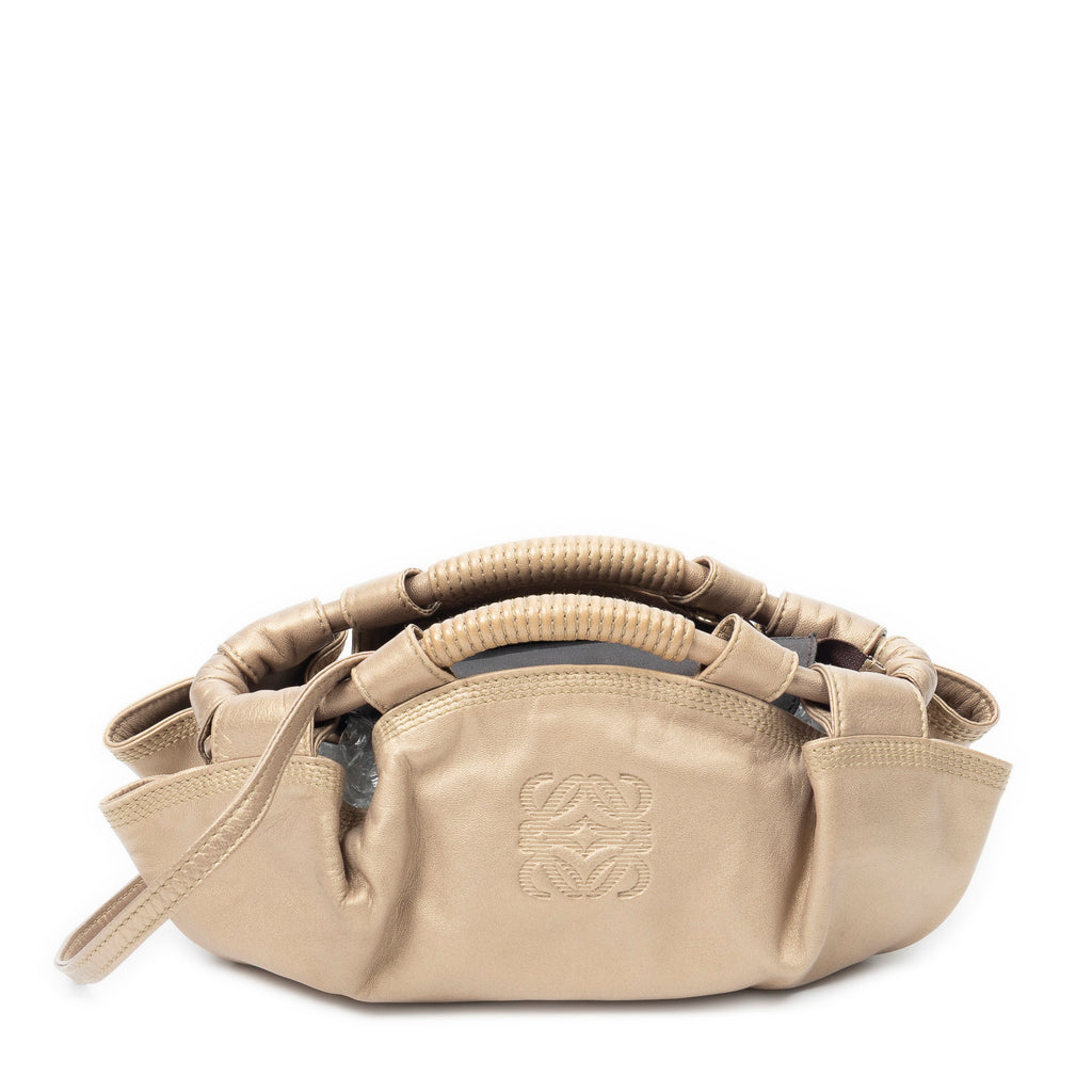 Shoulder Bag Mini Aire Brisa Crossbody Gold Calfskin Leather