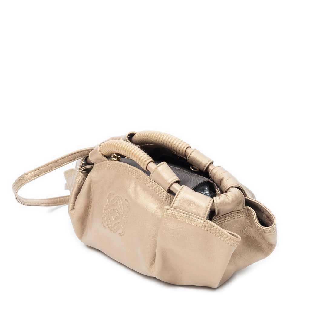 Shoulder Bag Mini Aire Brisa Crossbody Gold Calfskin Leather