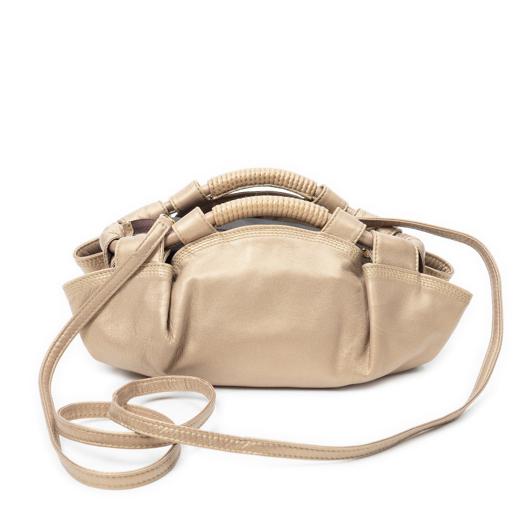 Shoulder Bag Mini Aire Brisa Crossbody Gold Calfskin Leather