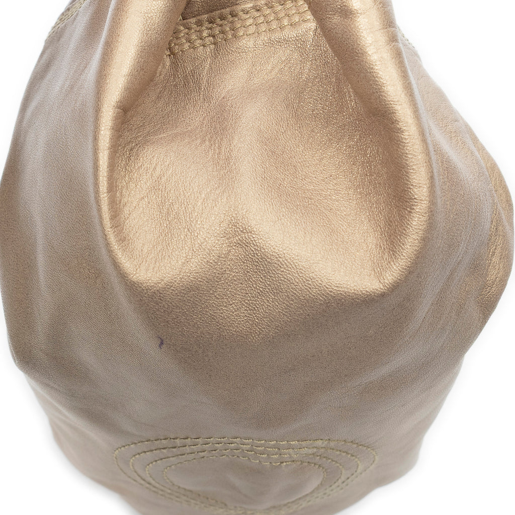 Shoulder Bag Mini Aire Brisa Crossbody Gold Calfskin Leather