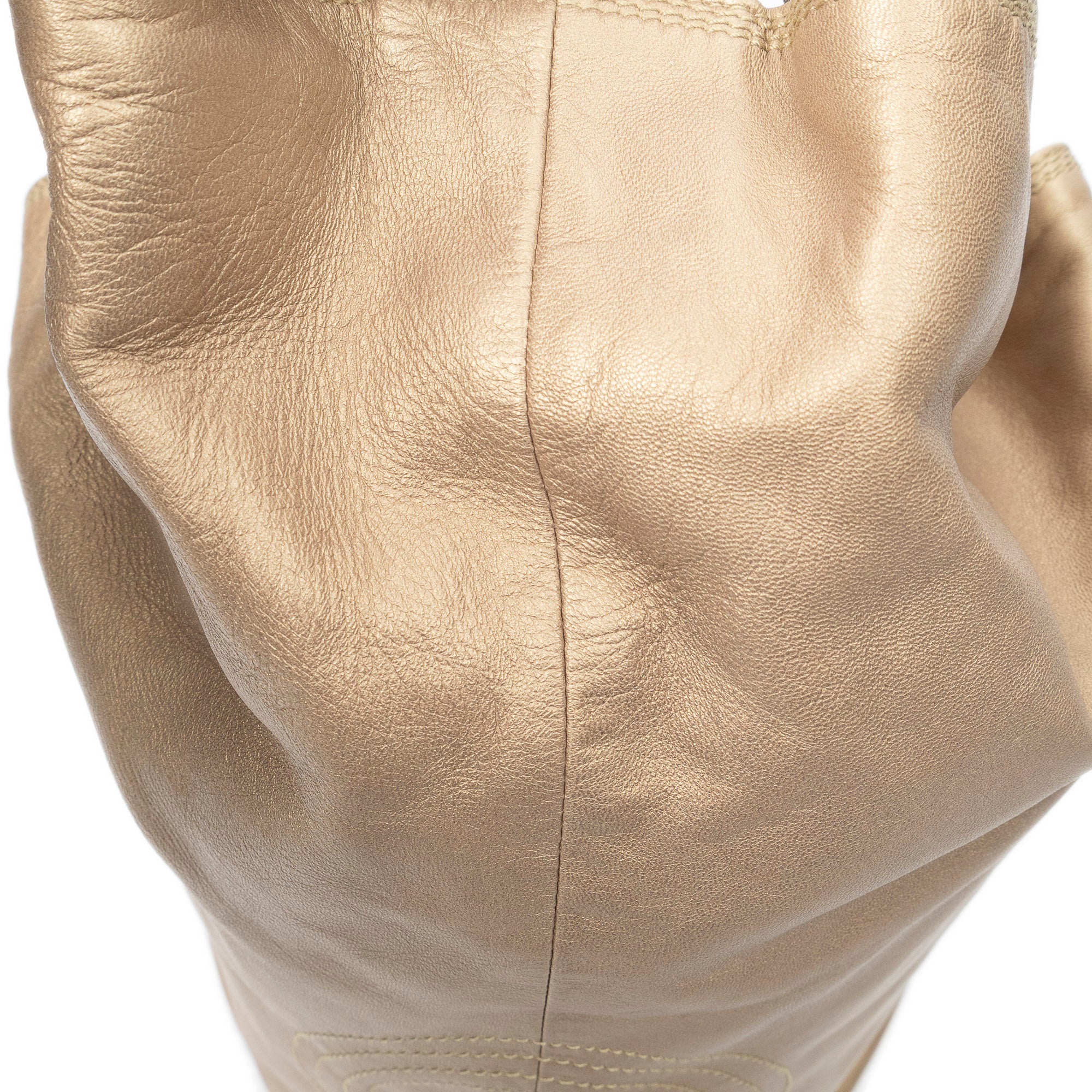 Shoulder Bag Aire Brisa Hobo Gold Calfskin Leather