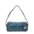 Shoulder Bag Rectangular Shoulder Boston Teal Calfskin Leather