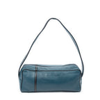 Shoulder Bag Rectangular Shoulder Boston Teal Calfskin Leather