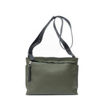 Shoulder Bag T Messenger Green Grained Calfskin Leather
