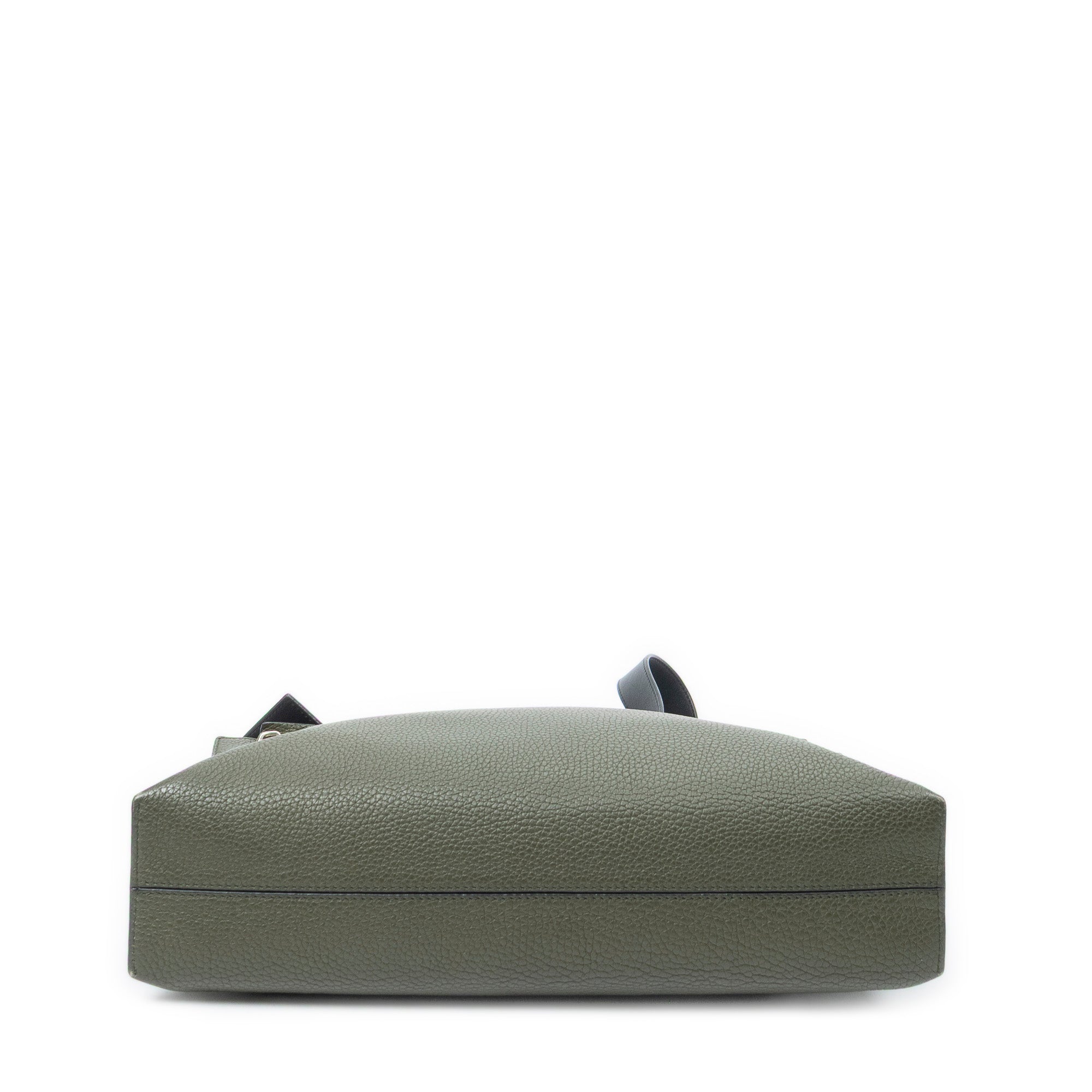 Shoulder Bag T Messenger Green Grained Calfskin Leather