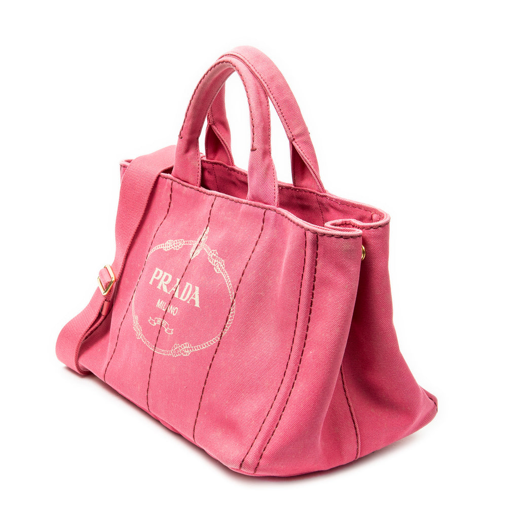 Shoulder Bag Medium Canapa Tote Fuchsia Pink Canapa Canvas
