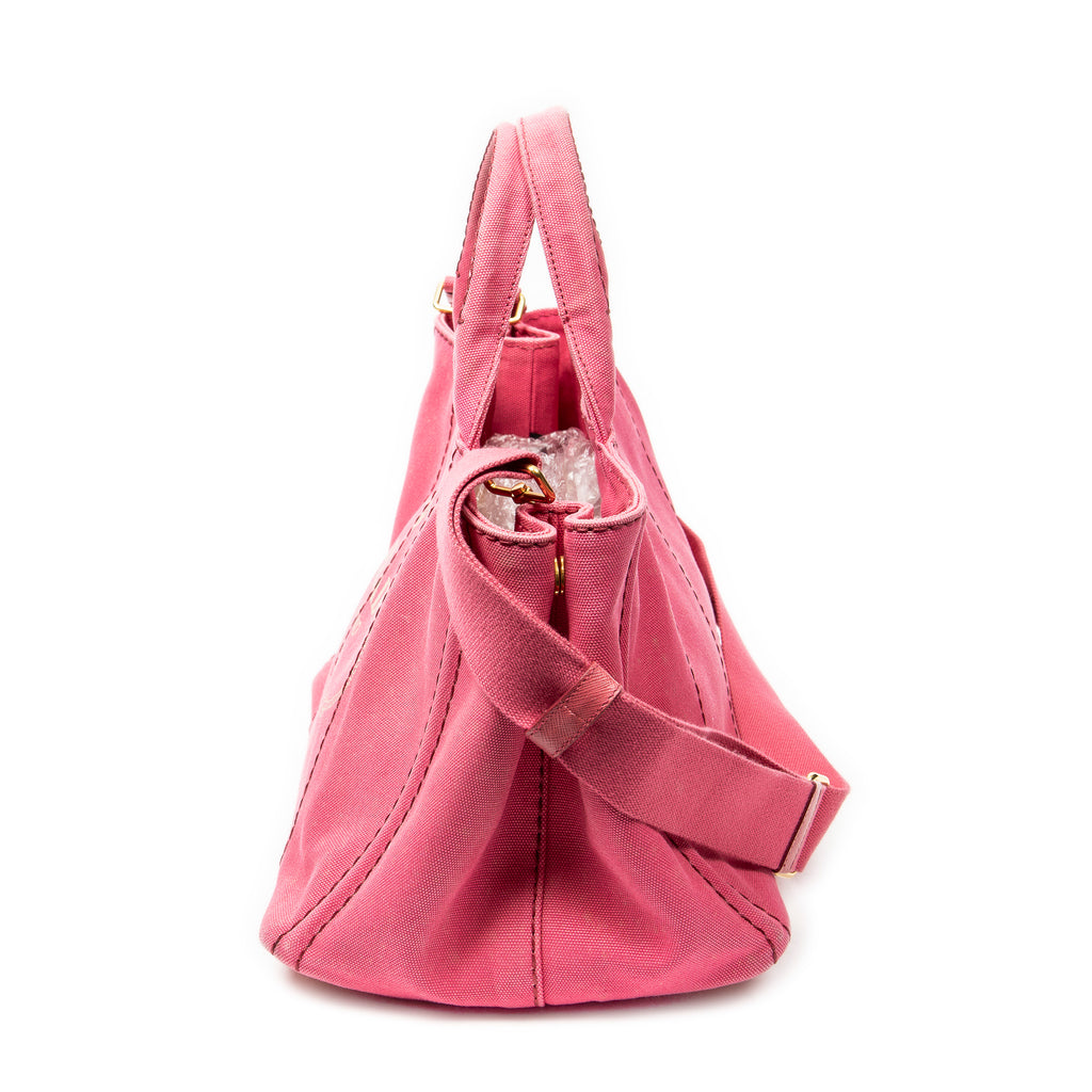 Shoulder Bag Medium Canapa Tote Fuchsia Pink Canapa Canvas