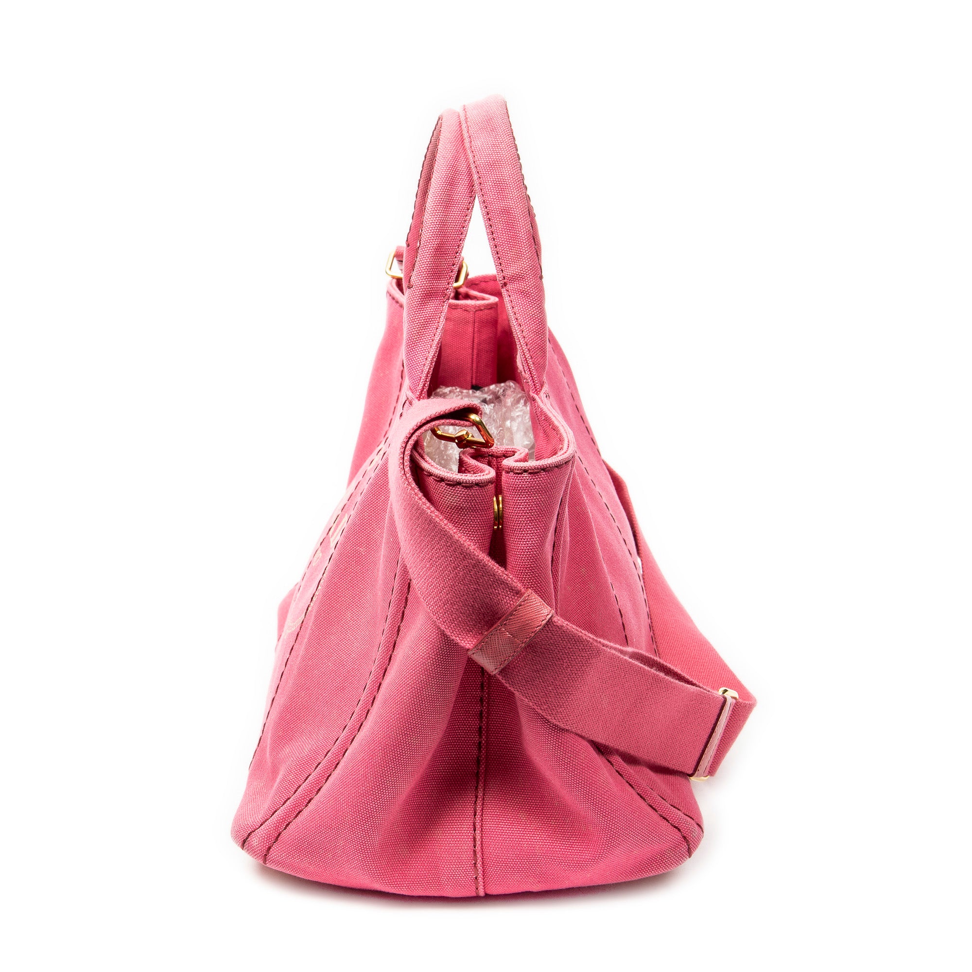 Shoulder Bag Medium Canapa Tote Fuchsia Pink Canapa Canvas