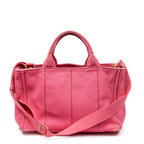 Shoulder Bag Medium Canapa Tote Fuchsia Pink Canapa Canvas