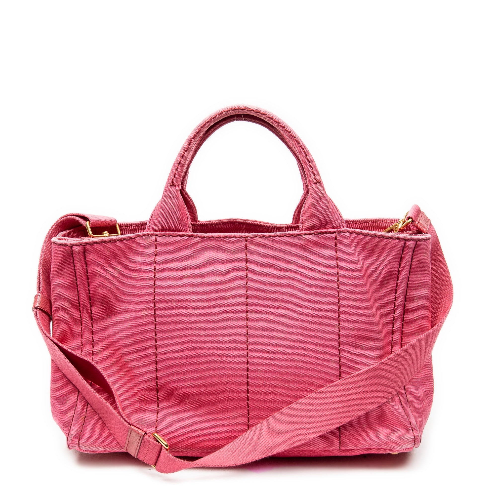 Shoulder Bag Medium Canapa Tote Fuchsia Pink Canapa Canvas