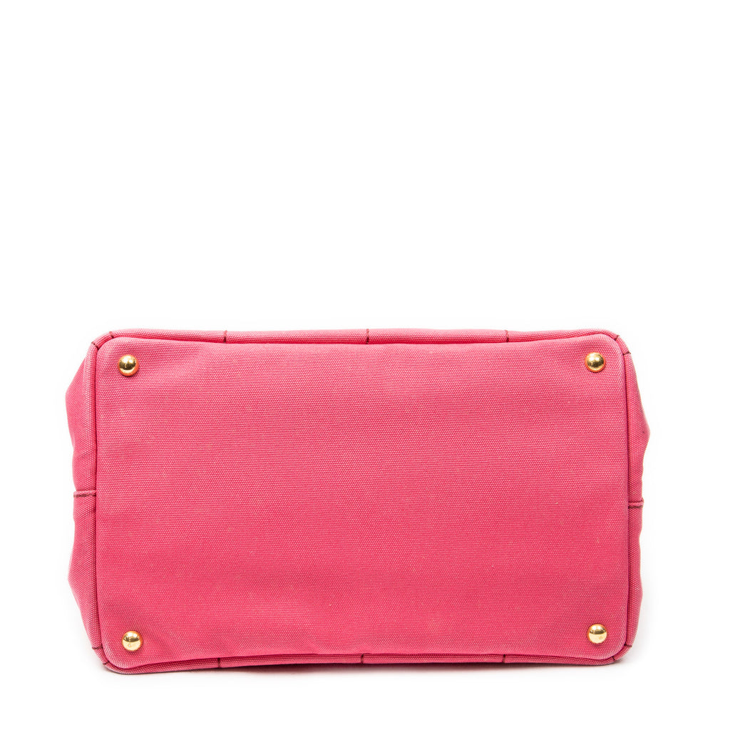 Shoulder Bag Medium Canapa Tote Fuchsia Pink Canapa Canvas