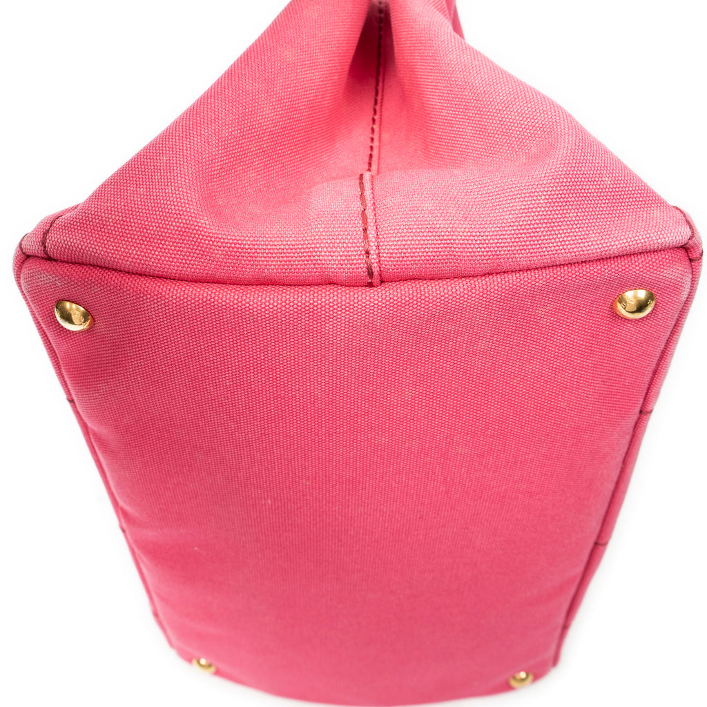 Shoulder Bag Medium Canapa Tote Fuchsia Pink Canapa Canvas
