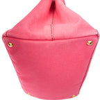 Shoulder Bag Medium Canapa Tote Fuchsia Pink Canapa Canvas