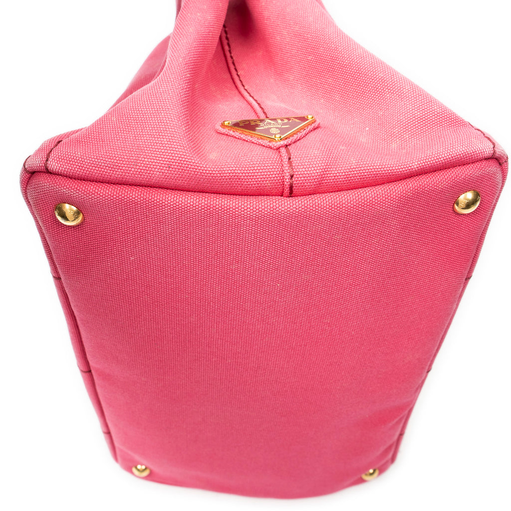 Shoulder Bag Medium Canapa Tote Fuchsia Pink Canapa Canvas