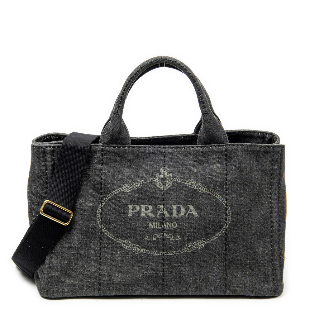 Shoulder Bag Medium Canapa Tote Grey Canapa Denim Canvas