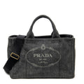 Shoulder Bag Medium Canapa Tote Grey Canapa Denim Canvas