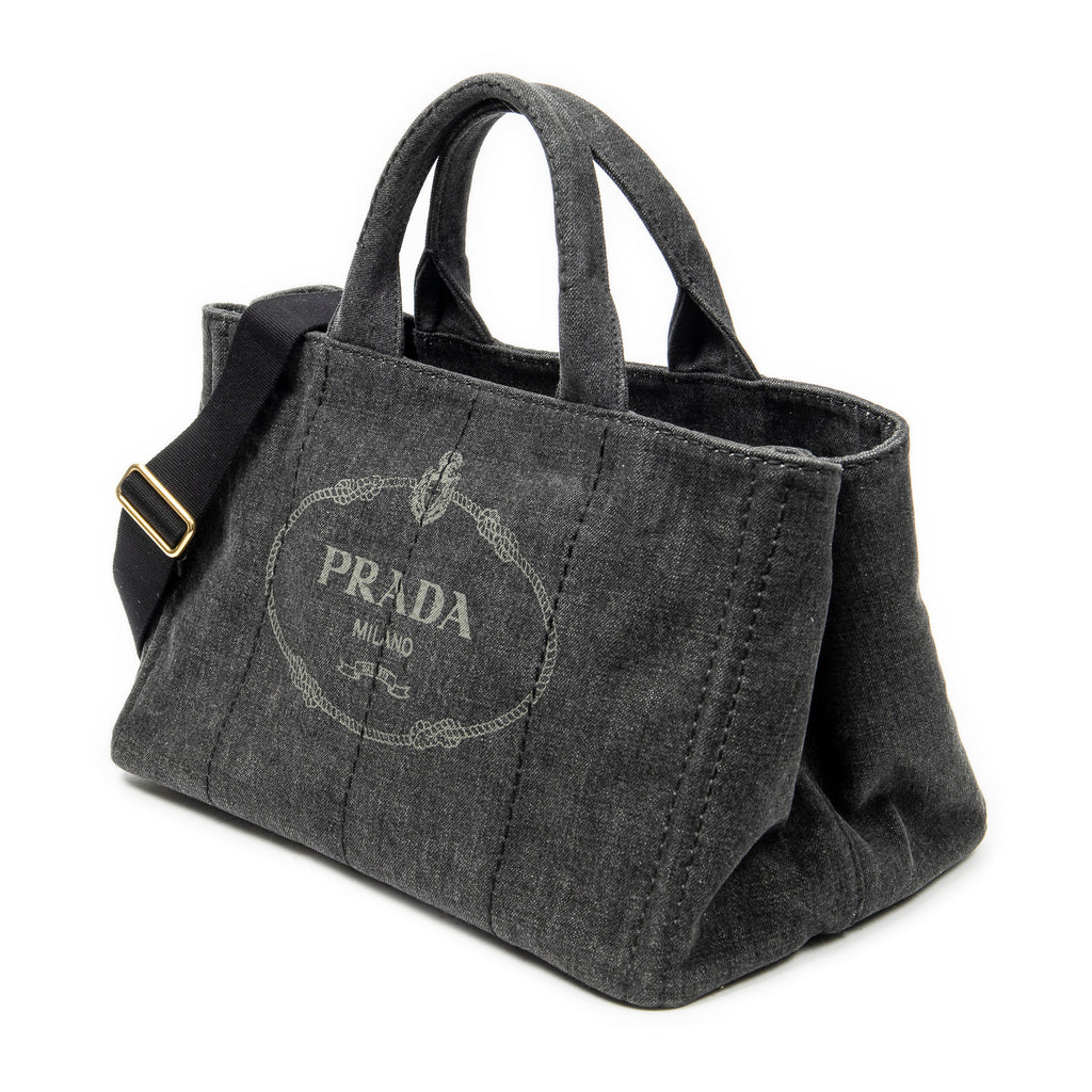 Shoulder Bag Medium Canapa Tote Grey Canapa Denim Canvas