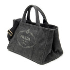 Shoulder Bag Medium Canapa Tote Grey Canapa Denim Canvas