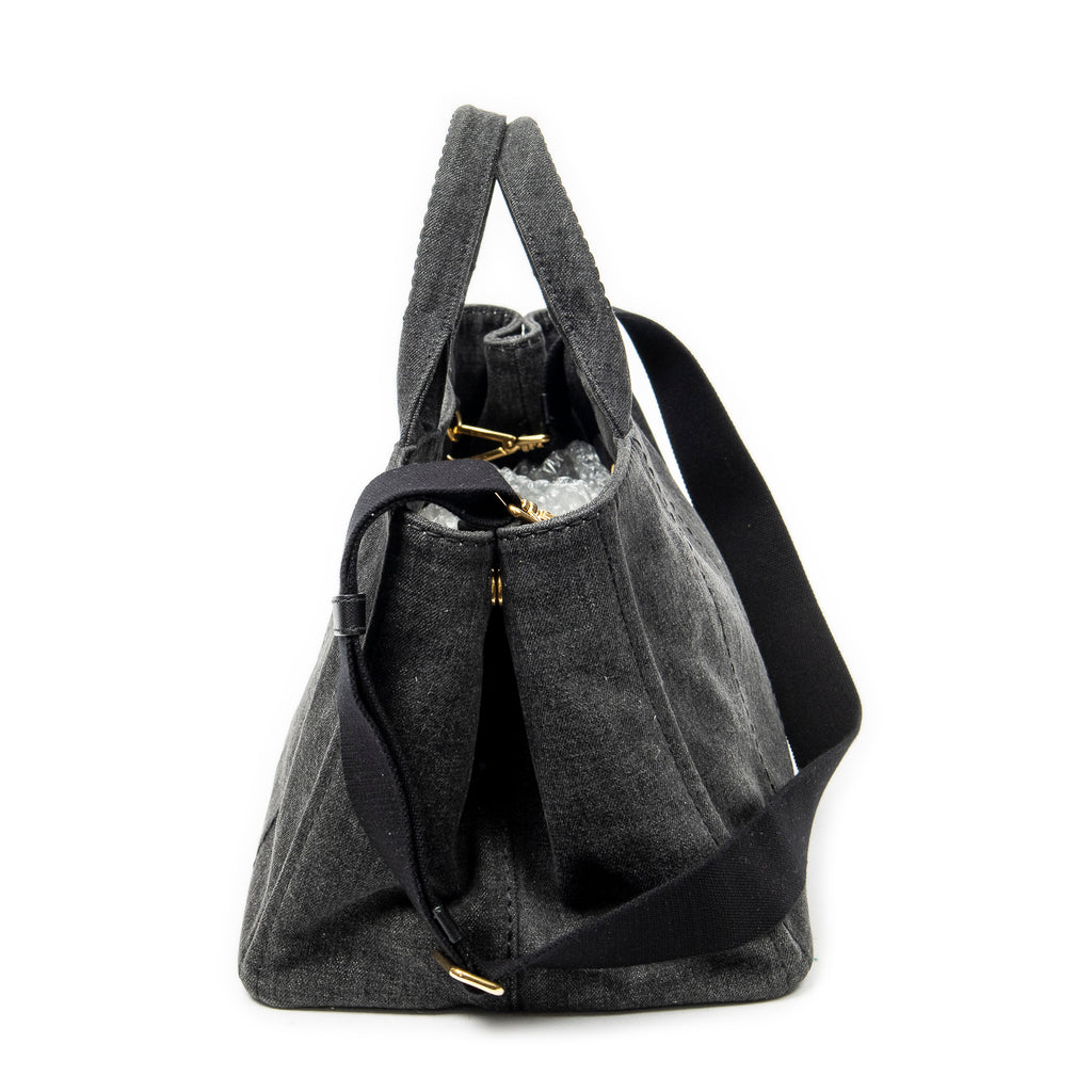 Shoulder Bag Medium Canapa Tote Grey Canapa Denim Canvas