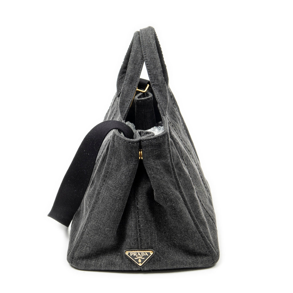 Shoulder Bag Medium Canapa Tote Grey Canapa Denim Canvas