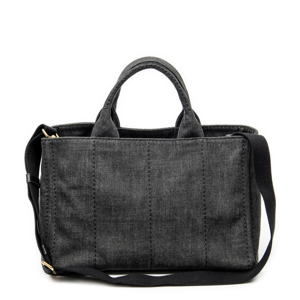 Shoulder Bag Medium Canapa Tote Grey Canapa Denim Canvas