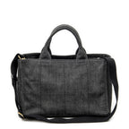 Shoulder Bag Medium Canapa Tote Grey Canapa Denim Canvas