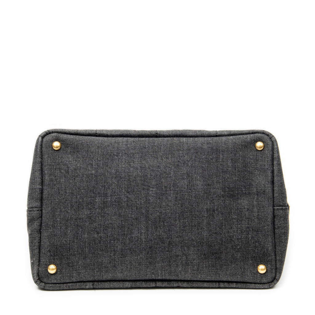 Shoulder Bag Medium Canapa Tote Grey Canapa Denim Canvas
