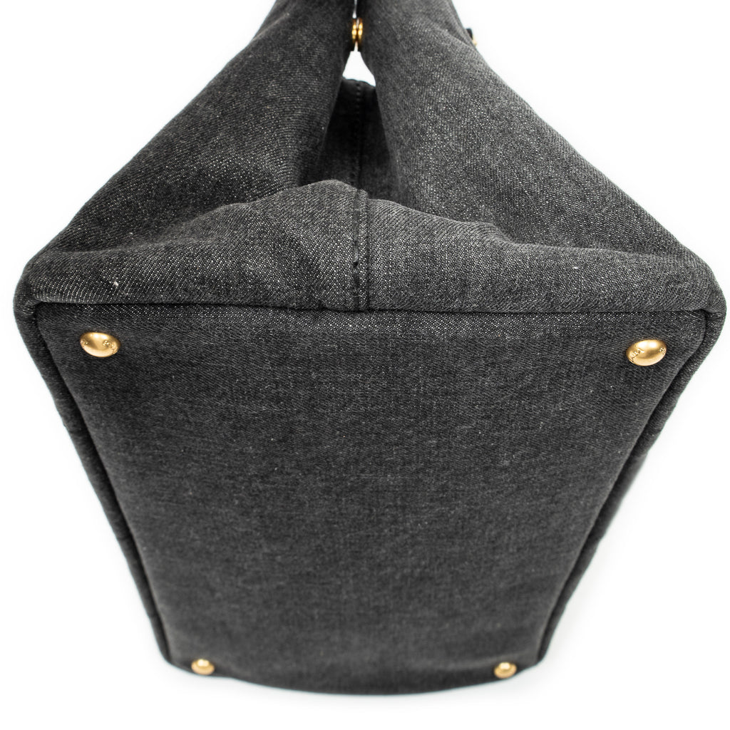 Shoulder Bag Medium Canapa Tote Grey Canapa Denim Canvas