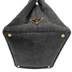 Shoulder Bag Medium Canapa Tote Grey Canapa Denim Canvas