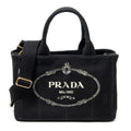 Shoulder Bag Small Canapa Tote Black Canapa Canvas