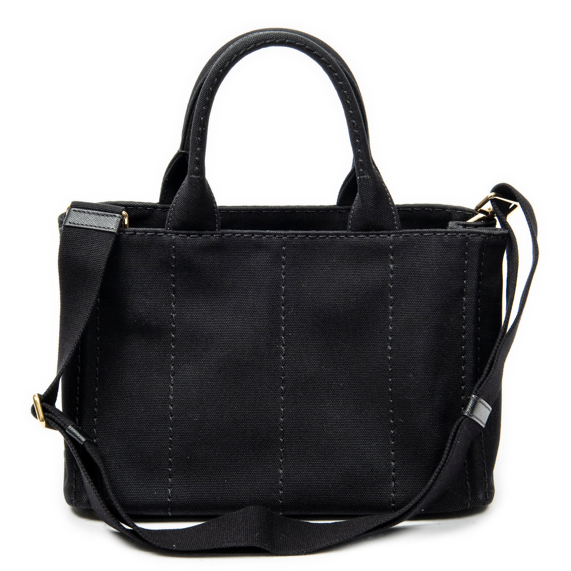 Shoulder Bag Small Canapa Tote Black Canapa Canvas