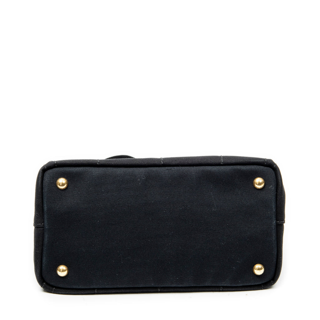 Shoulder Bag Small Canapa Tote Black Canapa Canvas