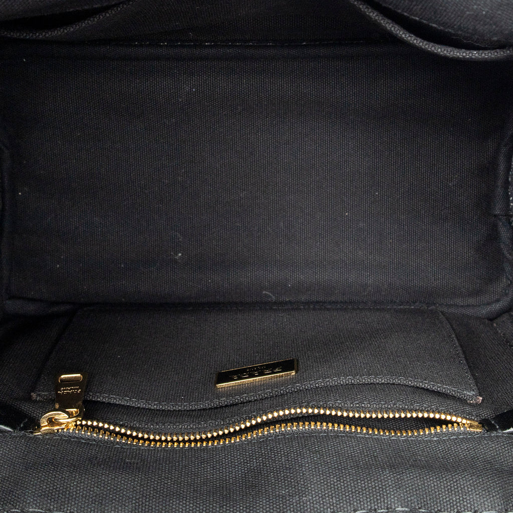Shoulder Bag Small Canapa Tote Black Canapa Canvas
