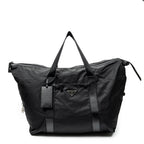 Travel Bag Collapsible Weekender Black Nylon Canvas