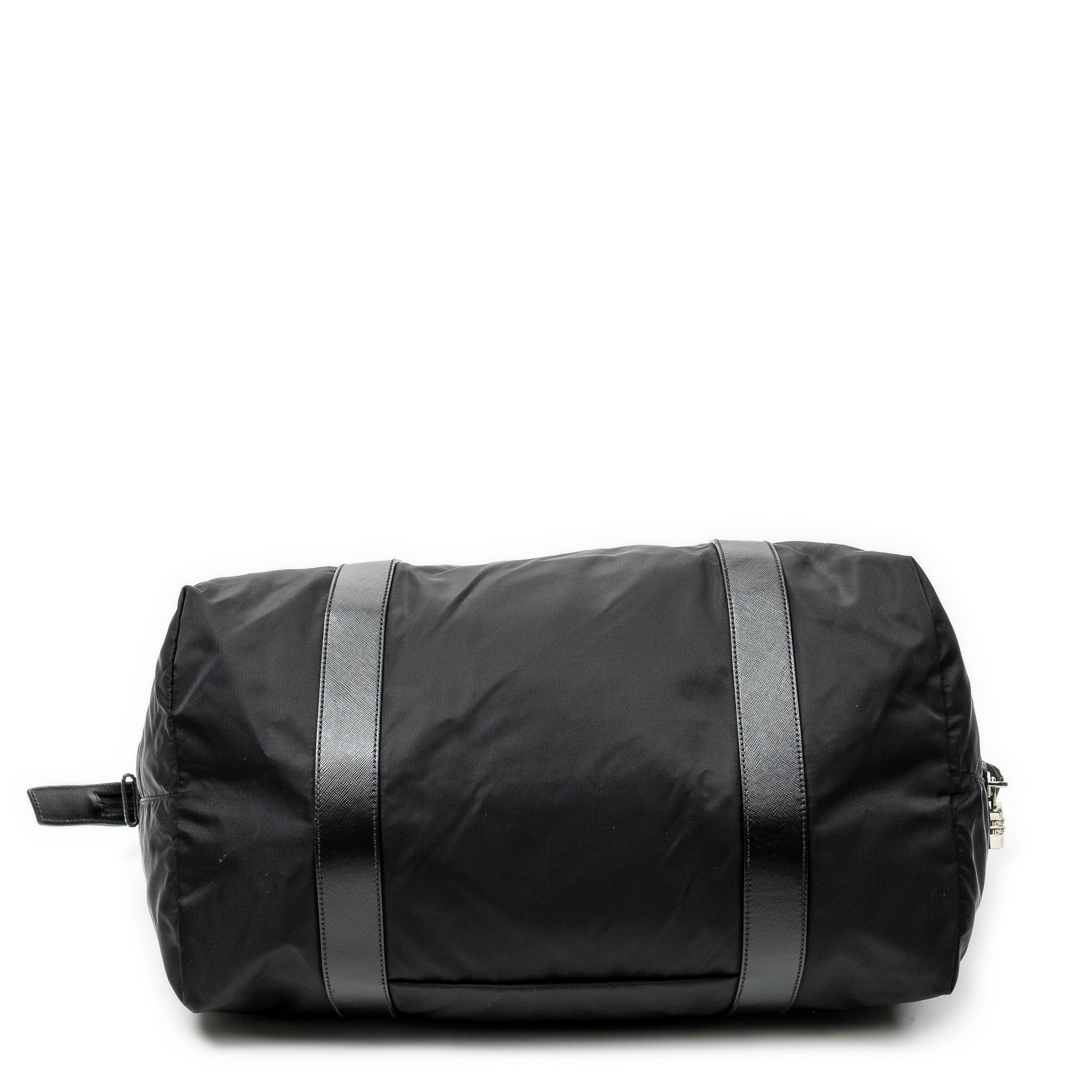 Travel Bag Collapsible Weekender Black Nylon Canvas