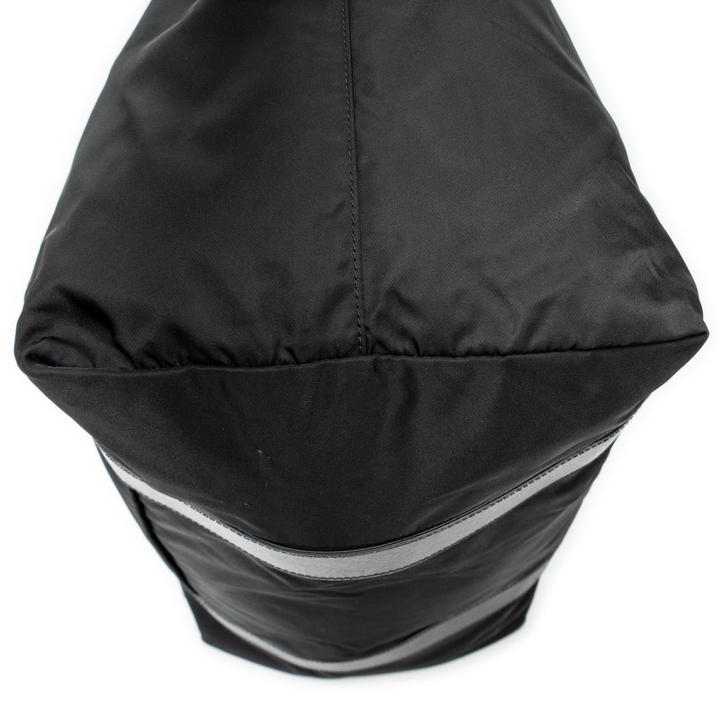 Travel Bag Collapsible Weekender Black Nylon Canvas
