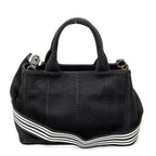 Shoulder Bag Small Canapa Tote Black Canapa Canvas