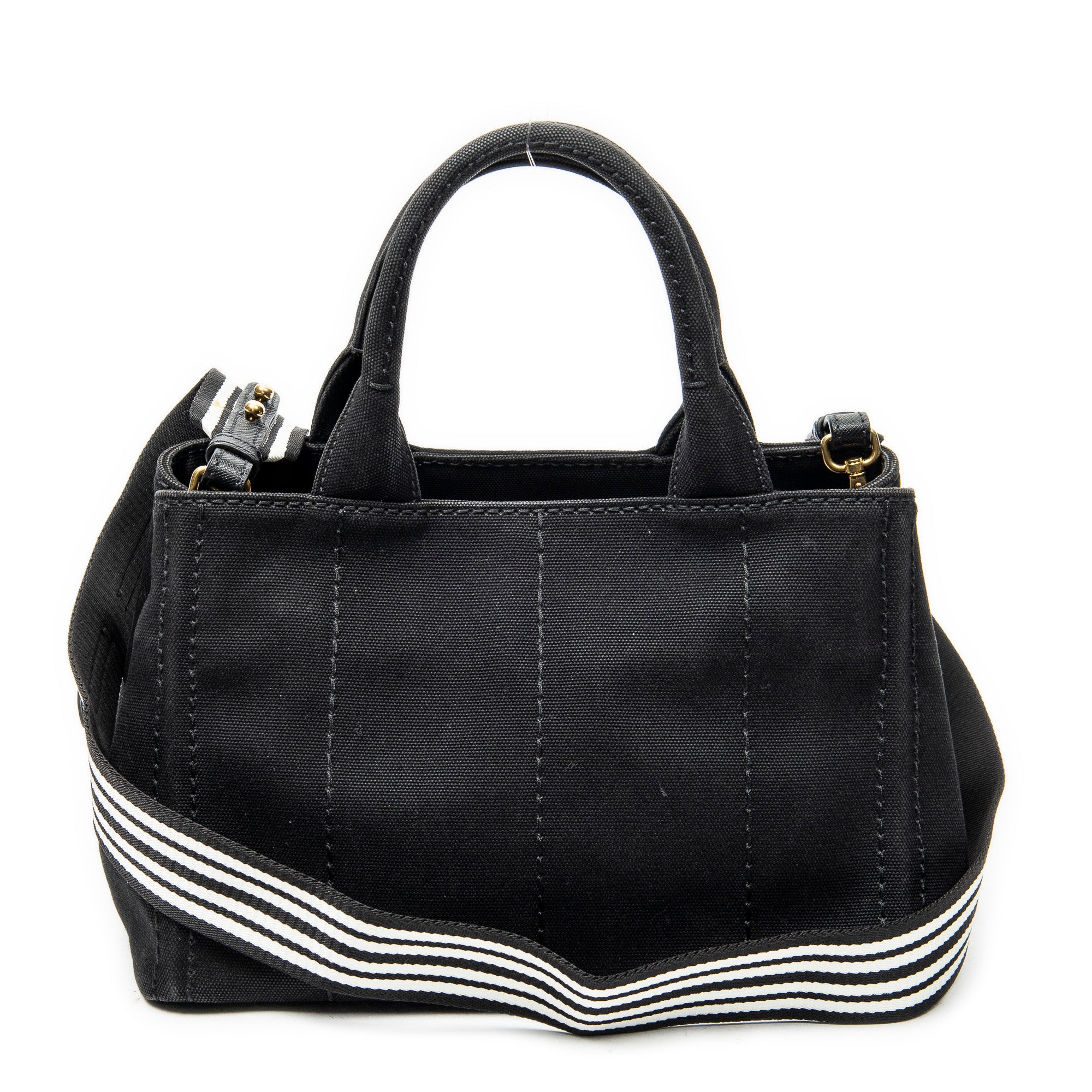 Shoulder Bag Small Canapa Tote Black Canapa Canvas
