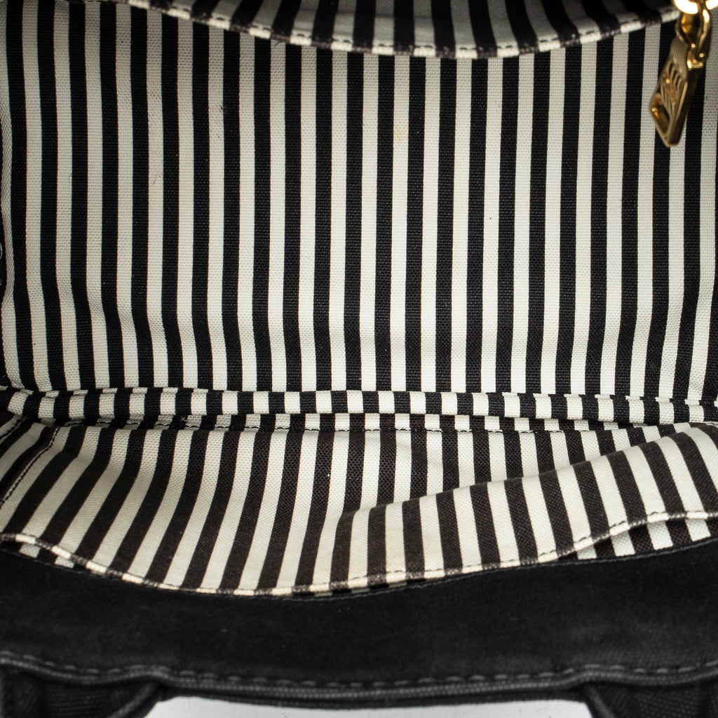 Shoulder Bag Small Canapa Tote Black Canapa Canvas