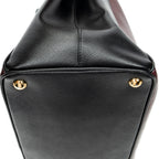Shoulder Bag Convertible Open Tote Burgundy Saffiano Leather